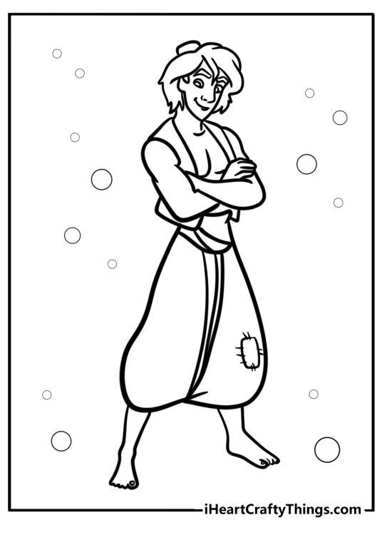 Free Aladdin coloring book pages