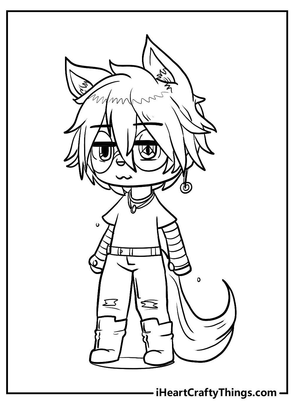 Gacha Life Coloring Pages. Unique Collection. Print for Free