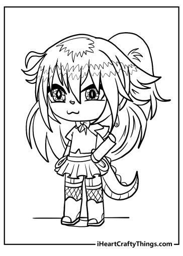 Coloring Pages Gacha Life. Print for free  WONDER DAY — Coloring pages for  children and adults