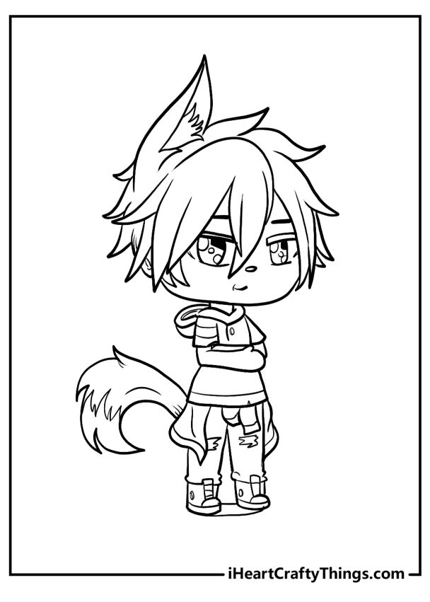 25 Gacha Life Coloring Pages (Free Printable PDF For Kids)