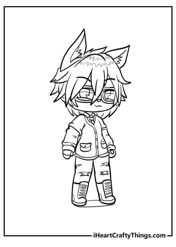25 Gacha Life Coloring Pages (Free Printable PDF For Kids)