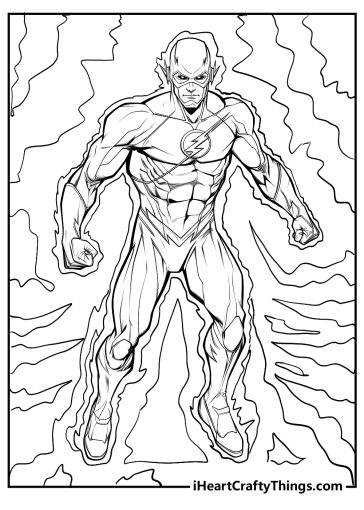 Printable The Flash Coloring Pages (updated 2024)