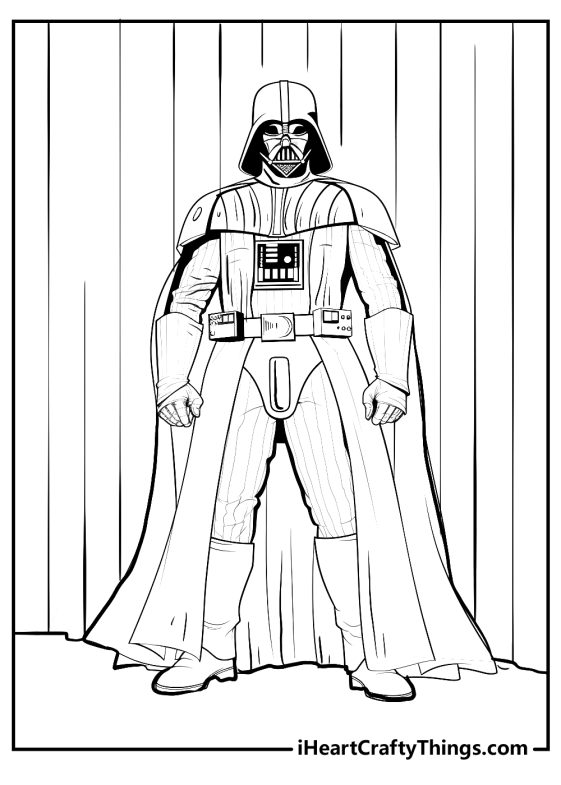 15 Darth Vader Coloring Pages (Easy Free To Print PDF)