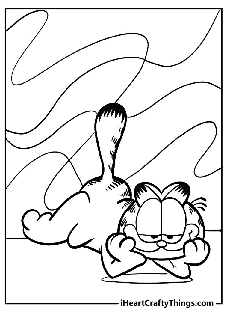 15 Garfield Coloring Pages (Cute Free PDF Printables)