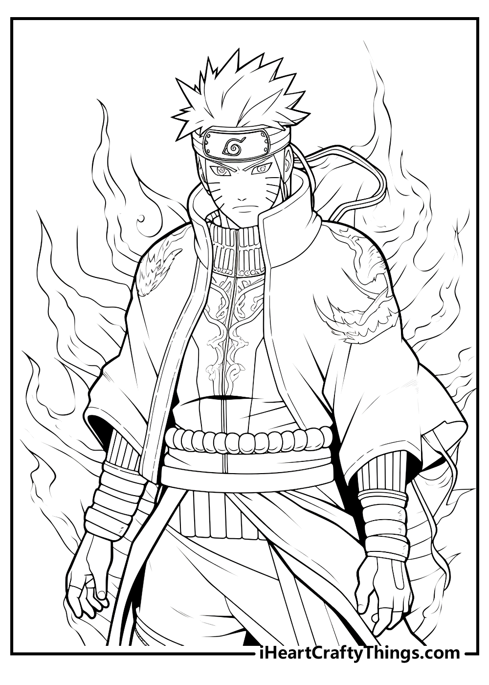 naruto uzumaki coloring pages