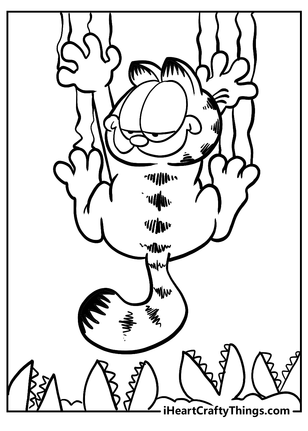 garfield coloring printable