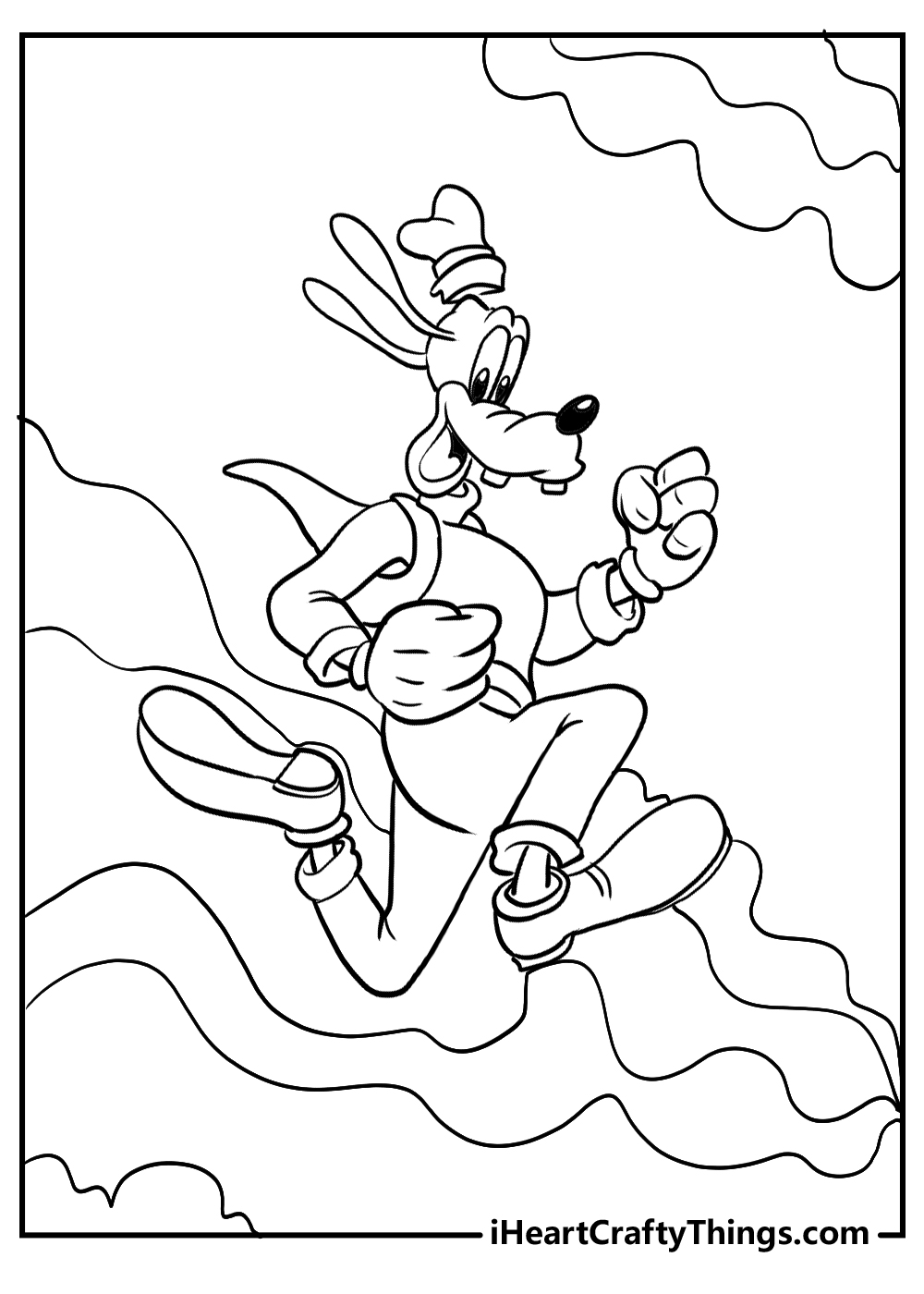 goofy coloring pages for adults