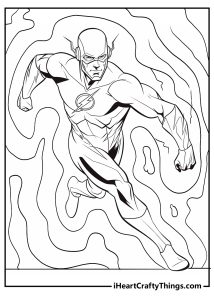 15 Flash Coloring Pages (Easy Free Printables)