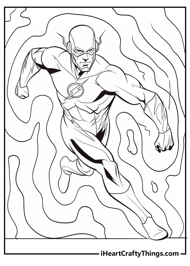 Printable The Flash Coloring Pages (Updated 2024)