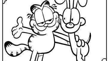 Garfield coloring pages