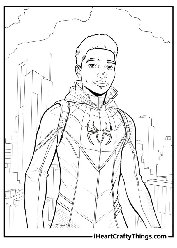 Printable Miles Morales Coloring Pages (Updated 2024)