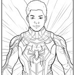 high quality miles morales coloring pages