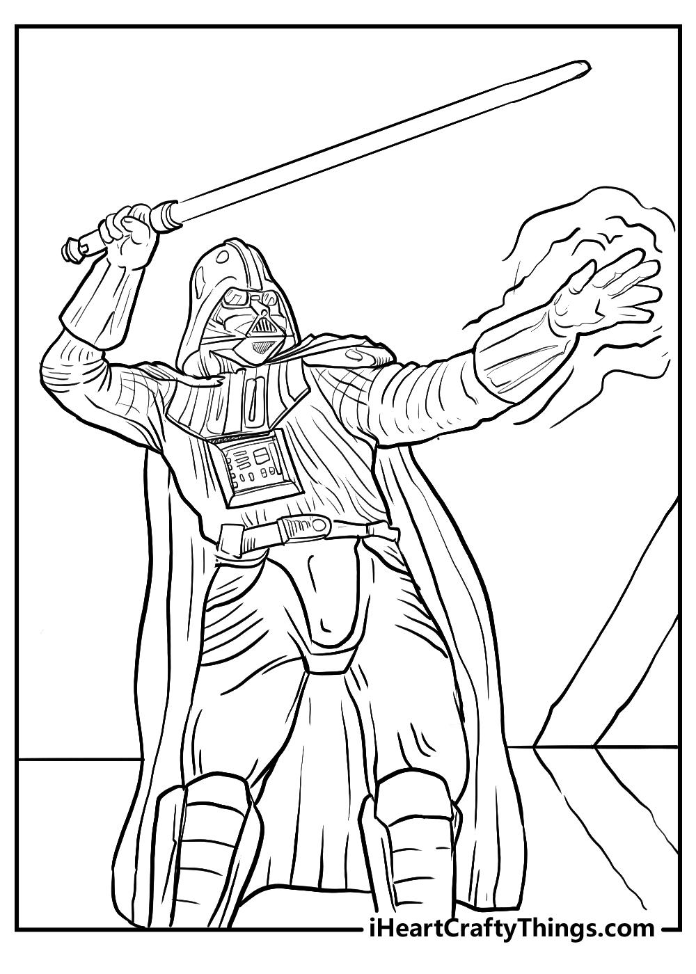 darth vader full body coloring pages