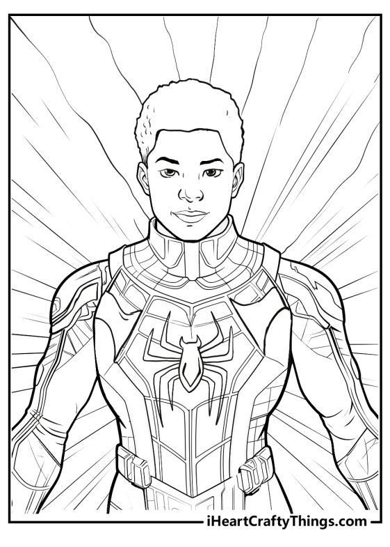 Printable Miles Morales Coloring Pages (Updated 2024)