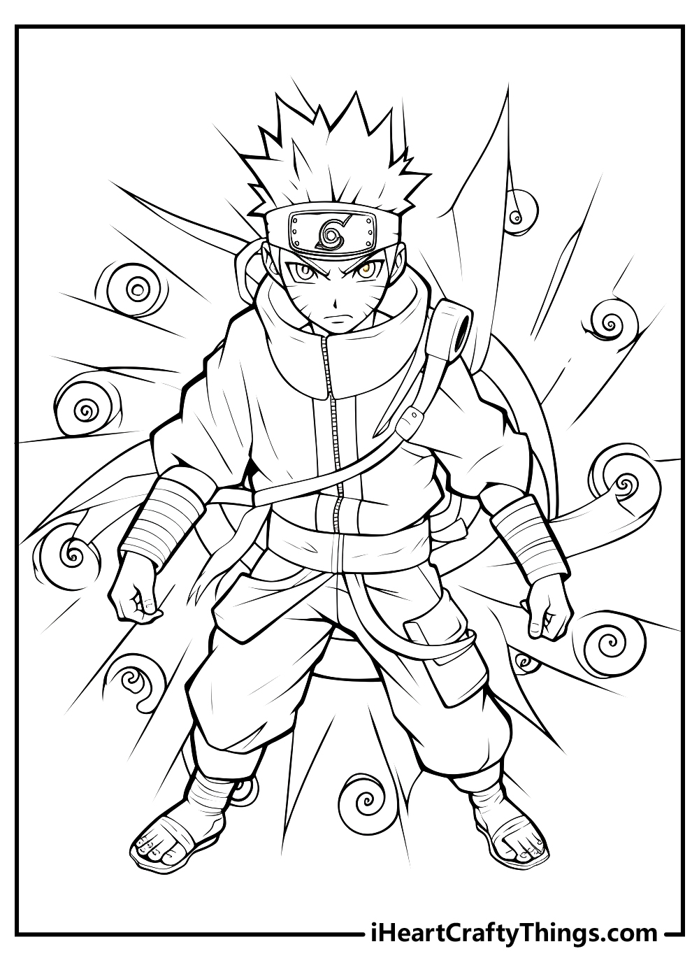 Naruto Anime Coloring pages - print or download for free.