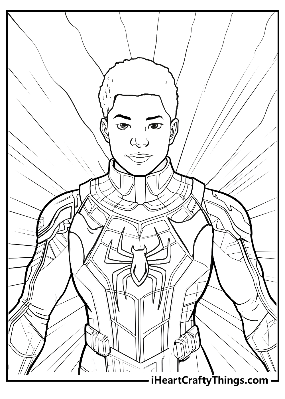 high quality miles morales coloring pages