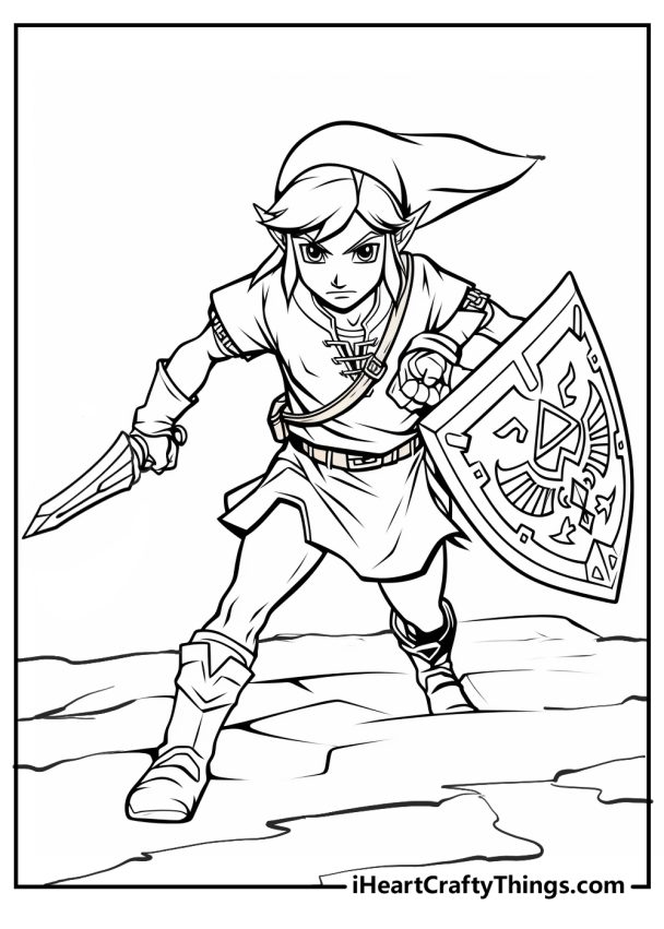 15 Legend Of Zelda Coloring Pages (100% Free PDF Printables)