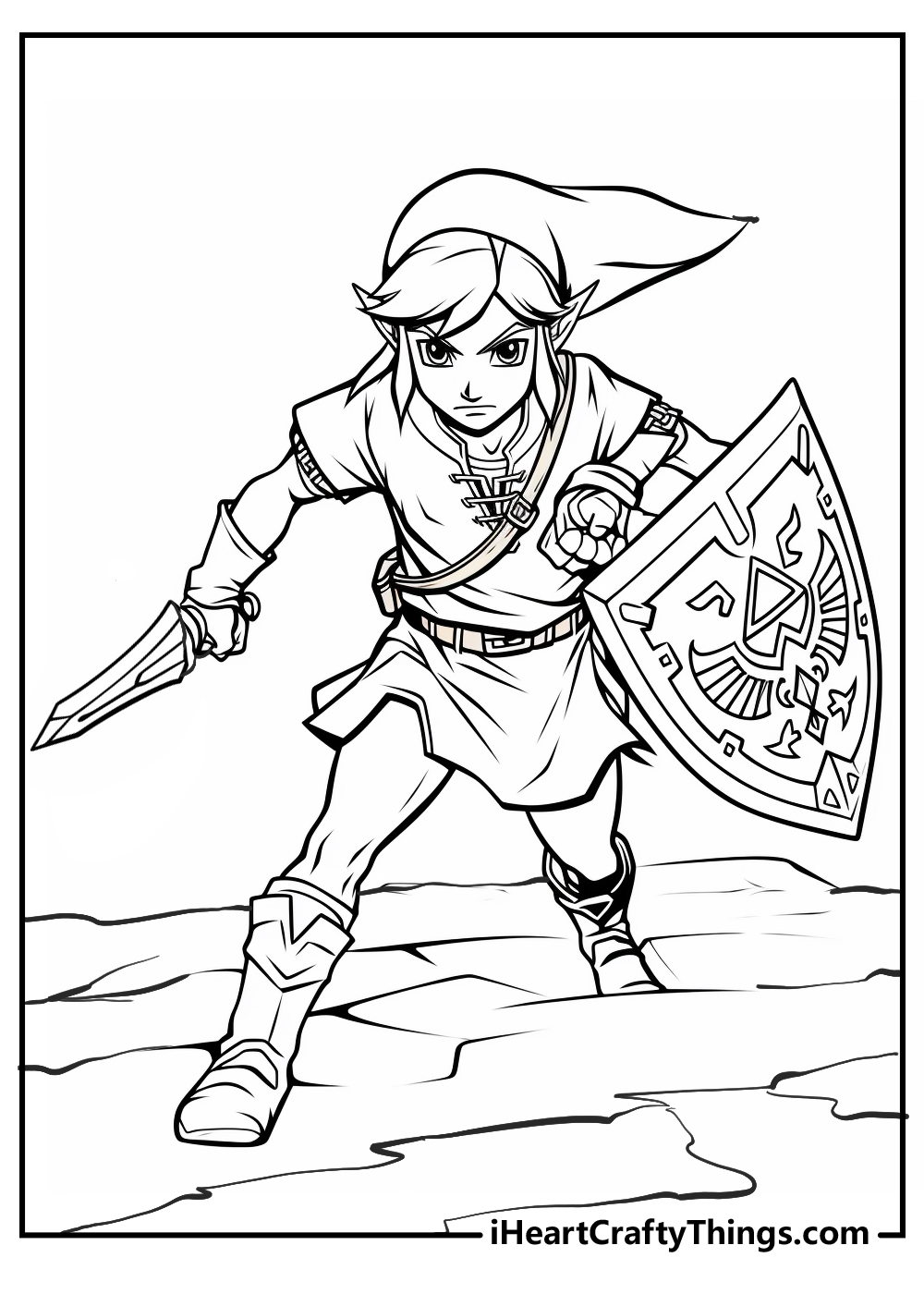 printable zelda coloring pages