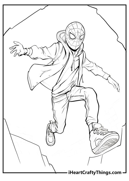 Miles Morales Coloring Pages