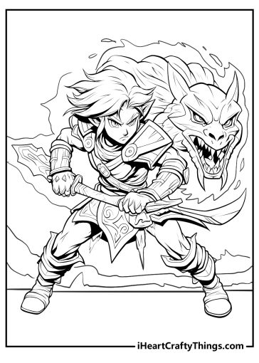 15 Legend Of Zelda Coloring Pages (100% Free PDF Printables)