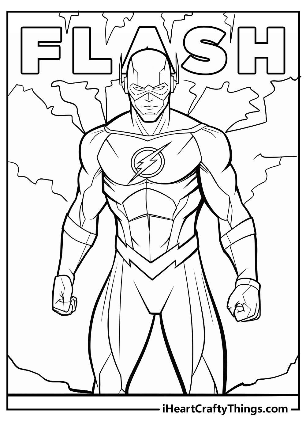 the flash coloring sheet for kids