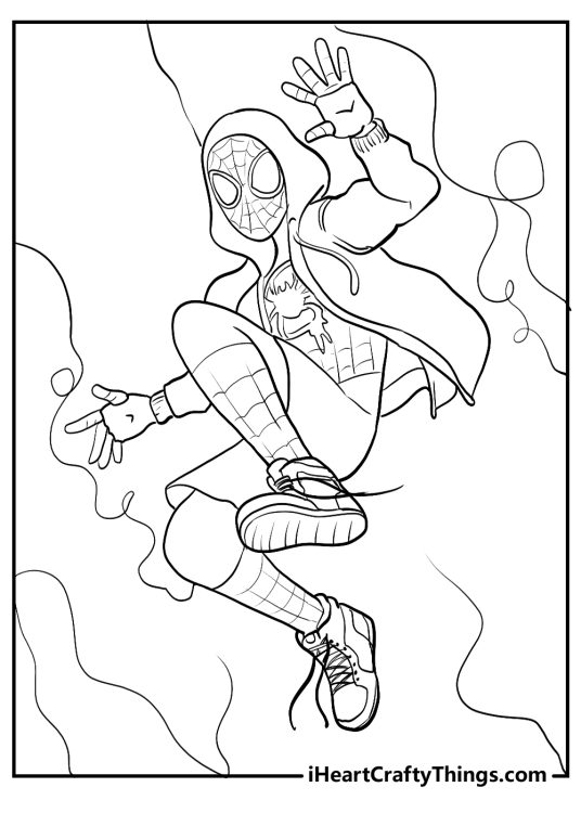 miles morales coloring sheet free download
