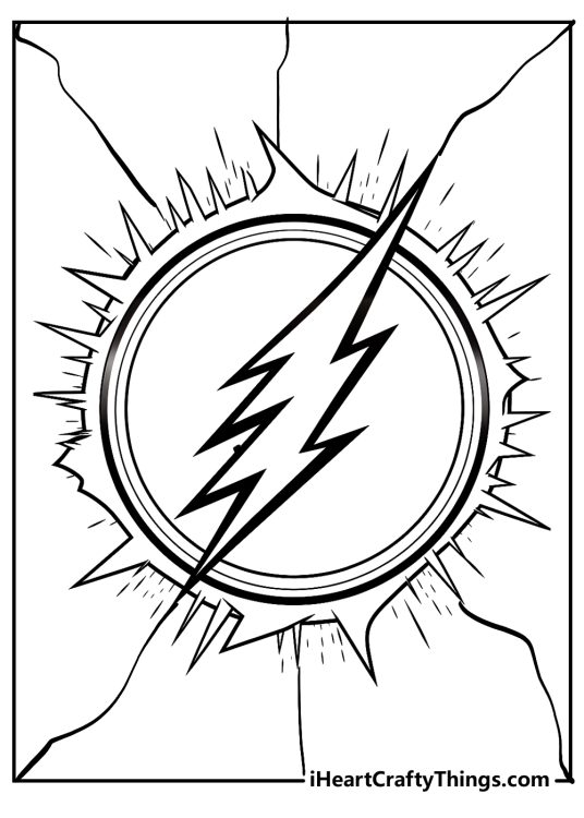 The Flash Coloring Pages