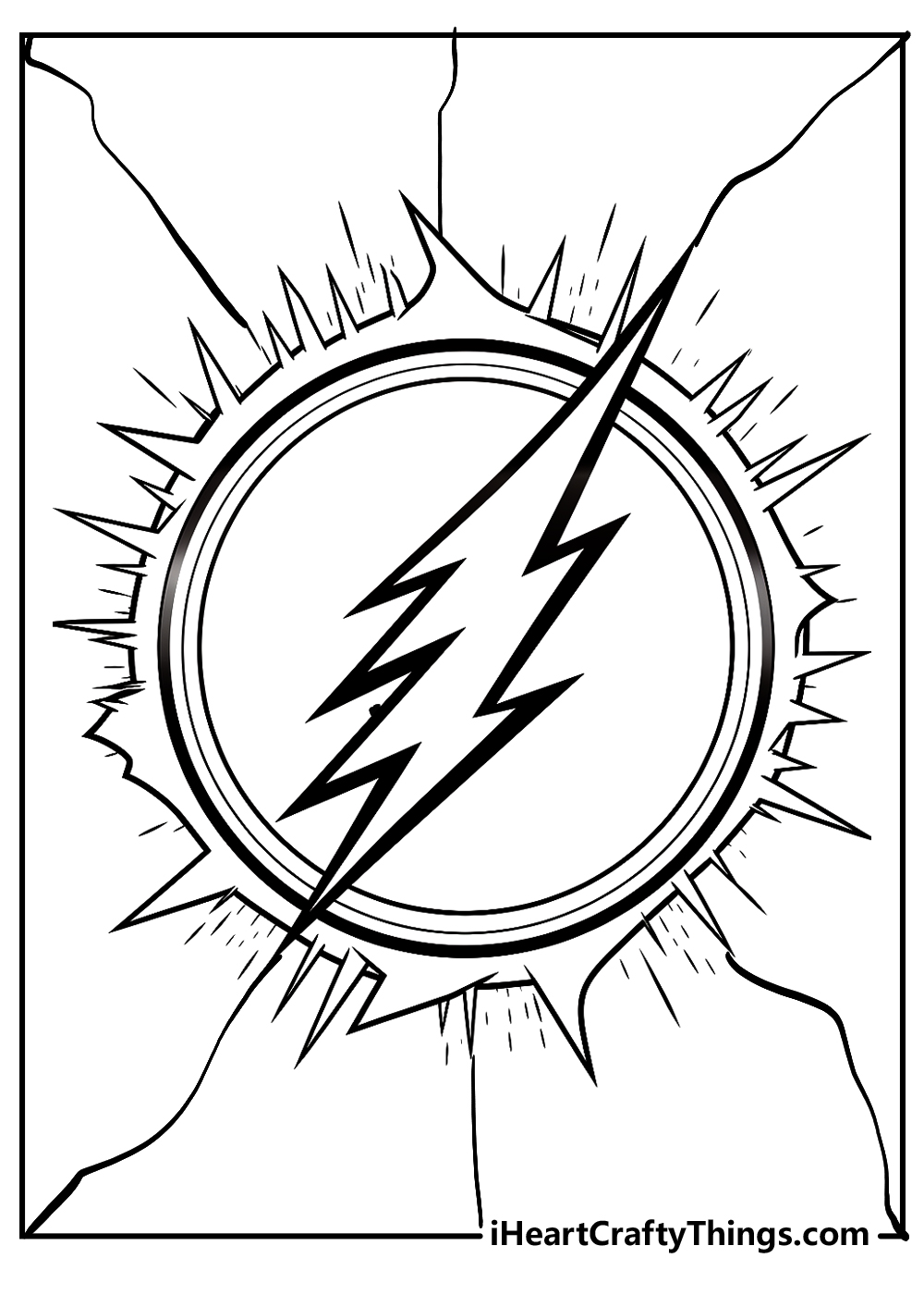 superhero the flash coloring pages