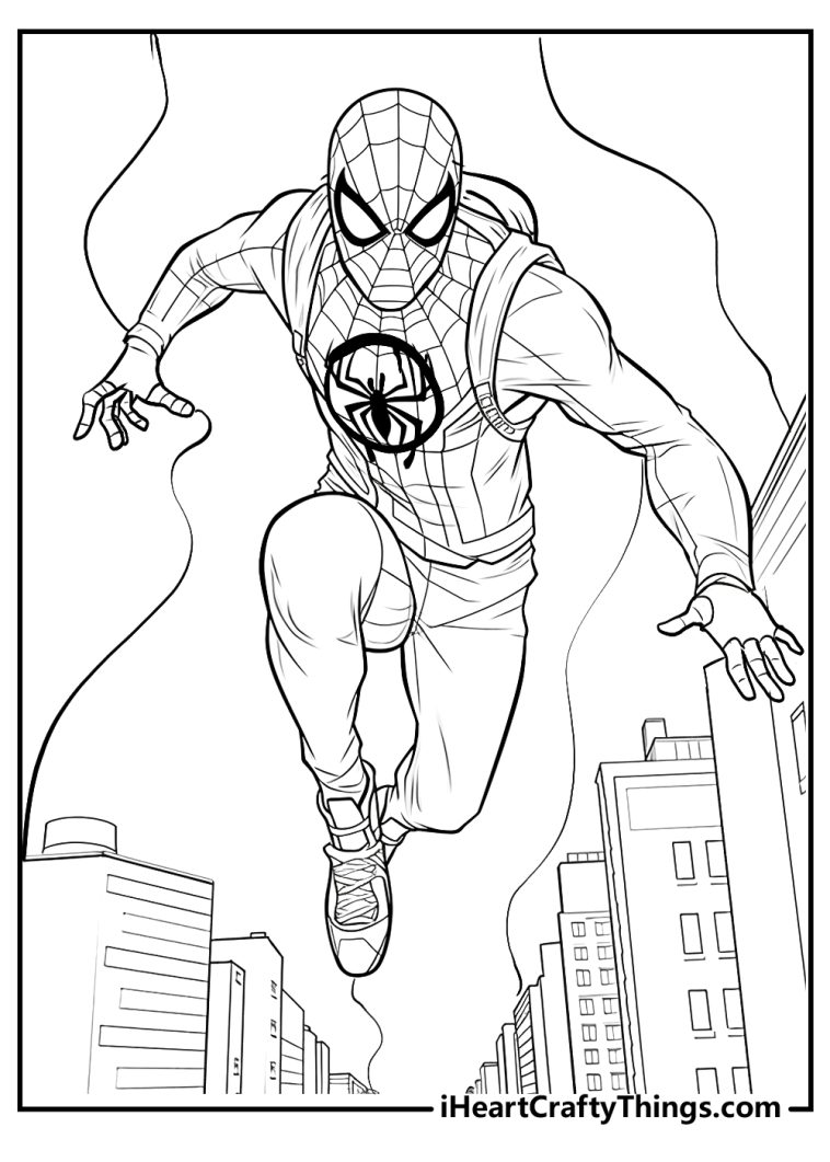 Printable Miles Morales Coloring Pages (Updated 2024)