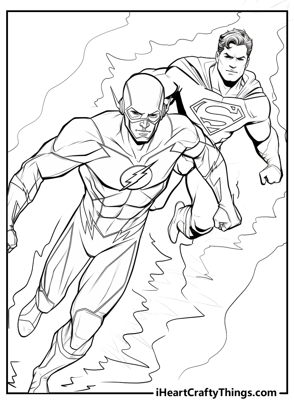 the flash coloring sheet free download