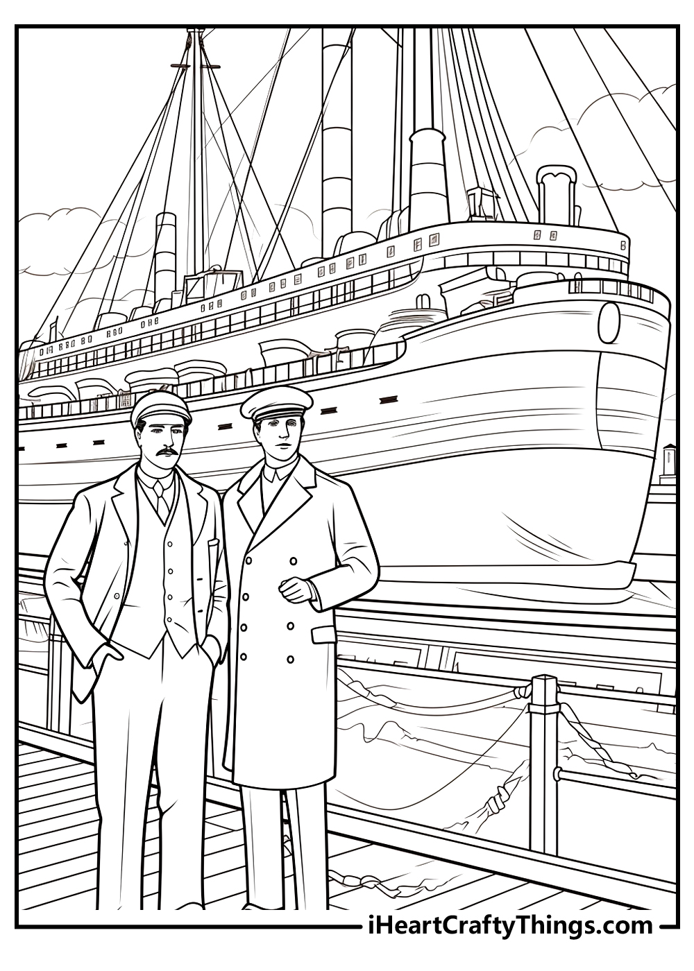 Titanic coloring pages