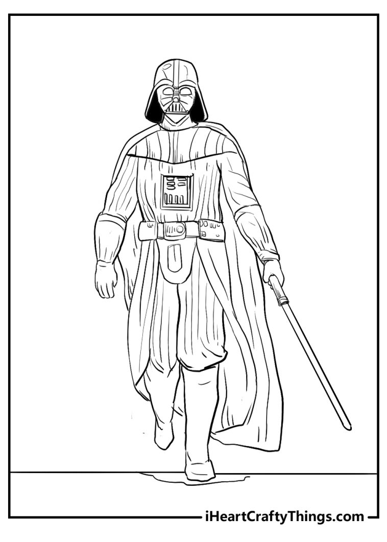 15 Darth Vader Coloring Pages (Easy Free To Print PDF)