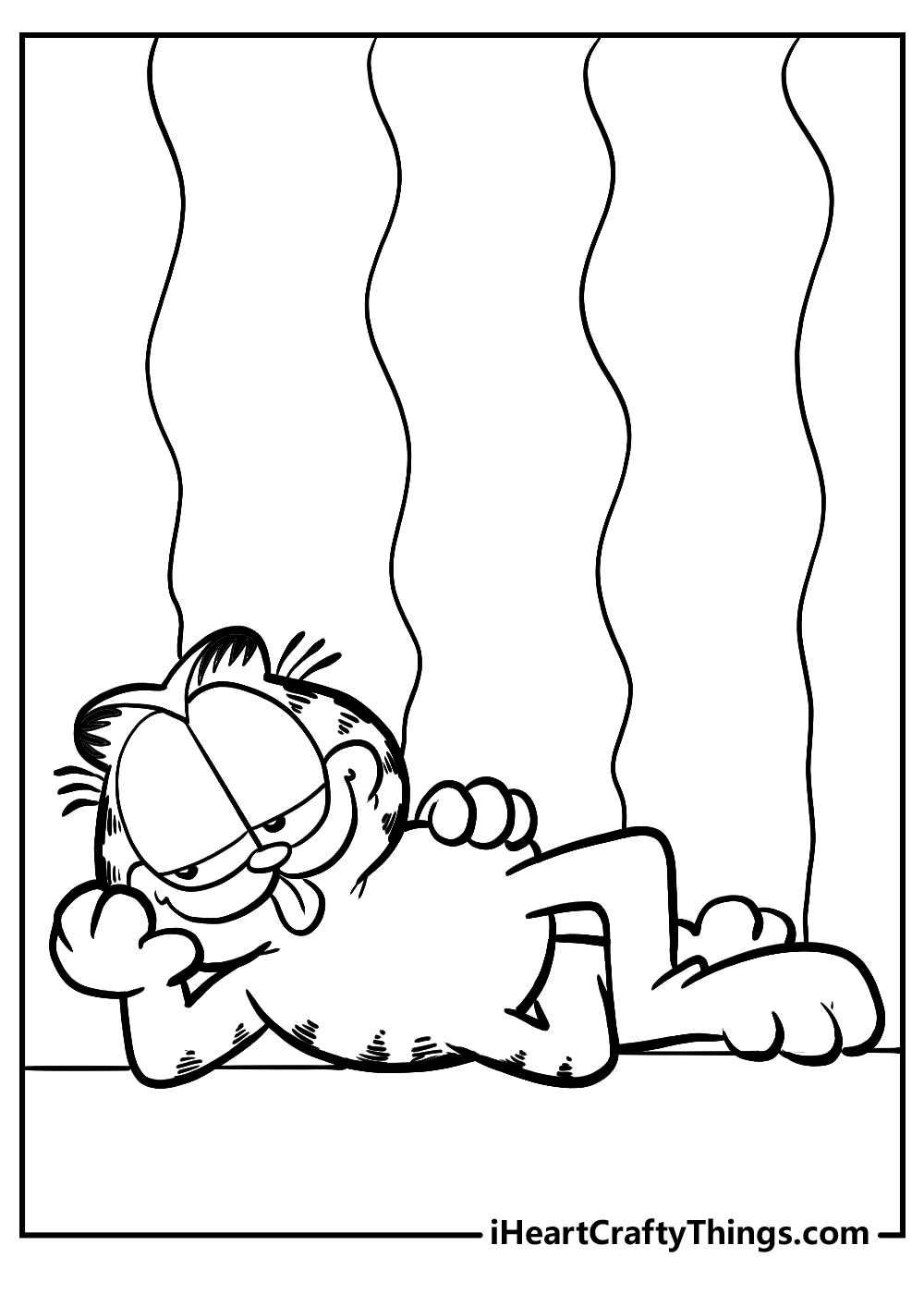 cartoon Garfield coloring pages