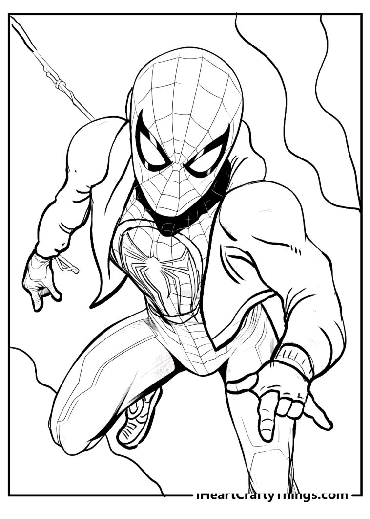 Printable Miles Morales Coloring Pages (Updated 2024)