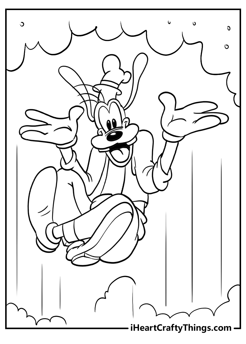 funny goofy coloring pages