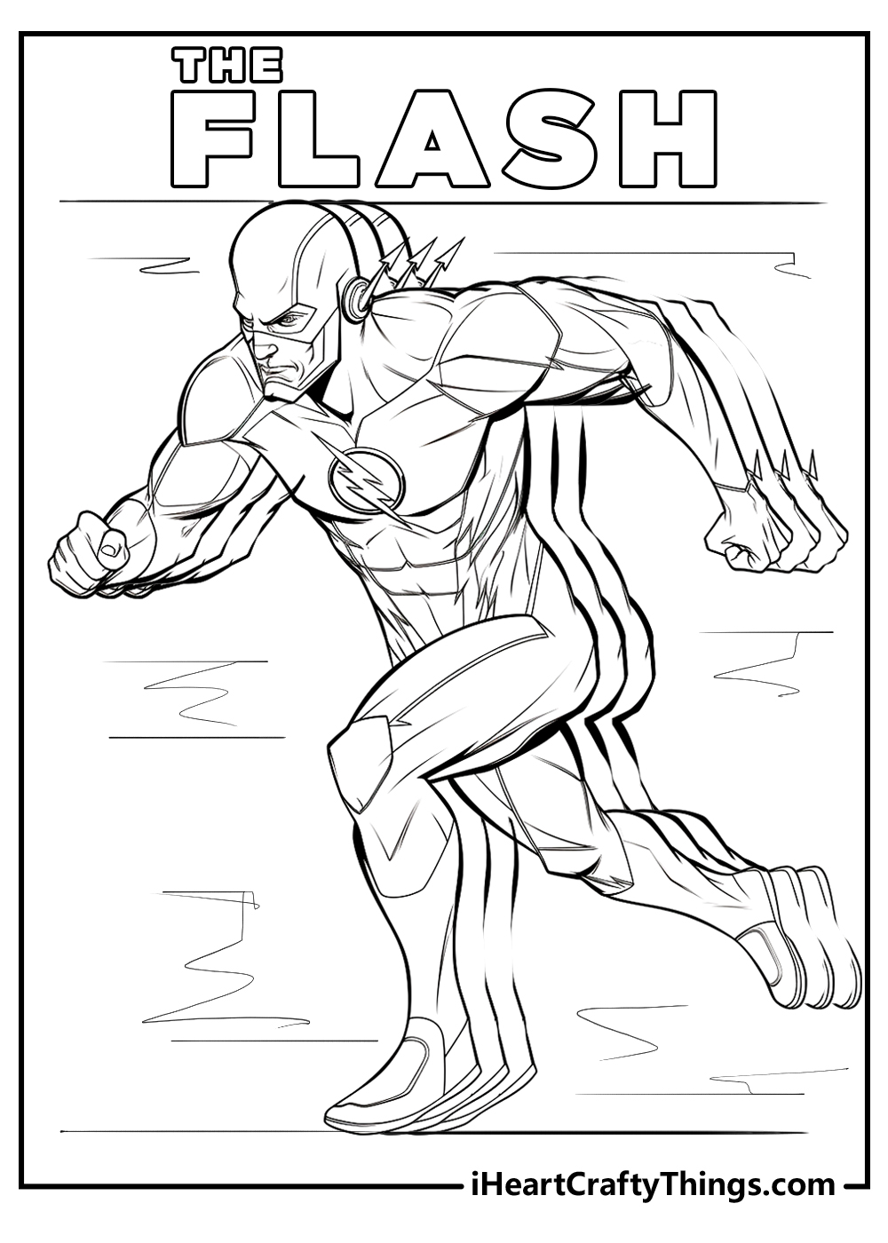 comics flash coloring pages