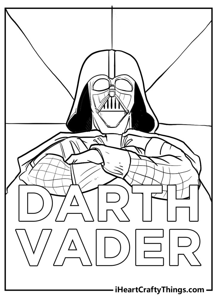 15 Darth Vader Coloring Pages (Easy Free To Print PDF)