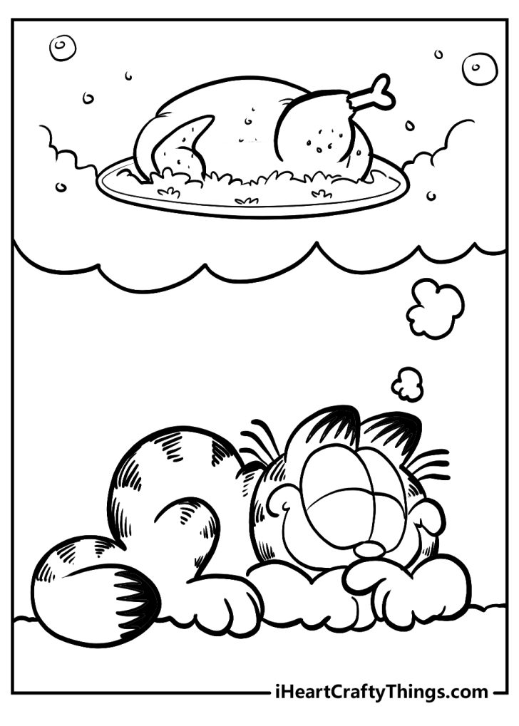 25 Garfield Coloring Pages (Cute Free PDF Printables)