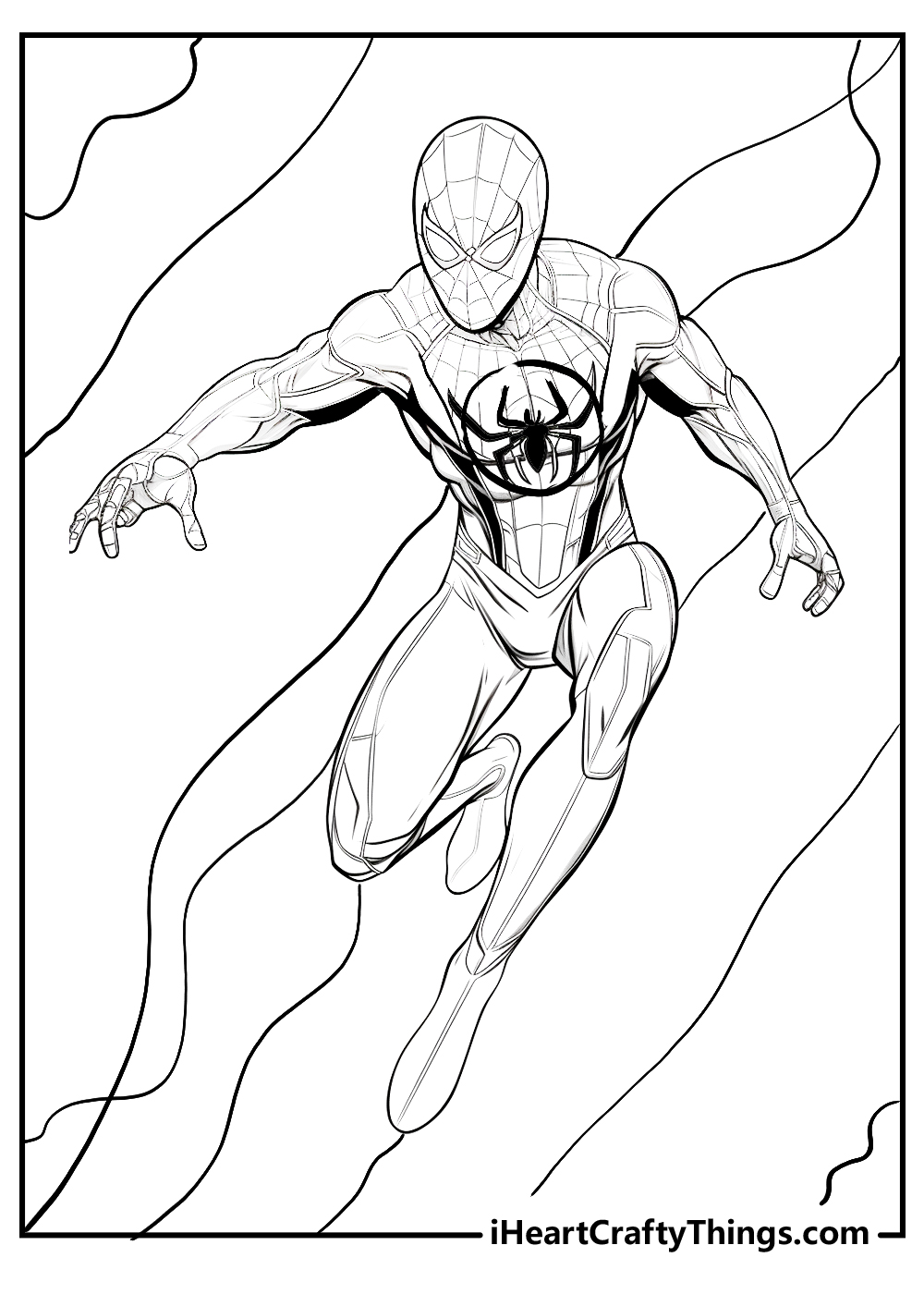 original miles morales coloring printable