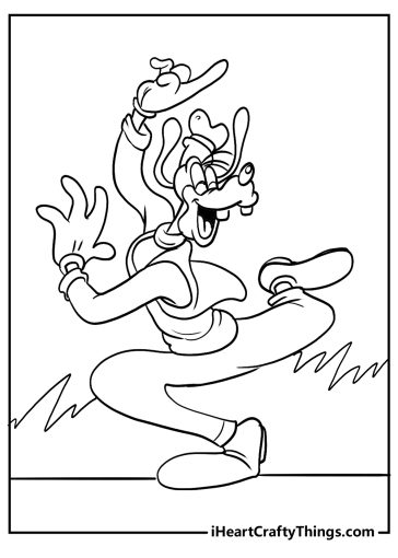 15 Goofy Coloring Pages For Kids (100% Free PDF Printables)