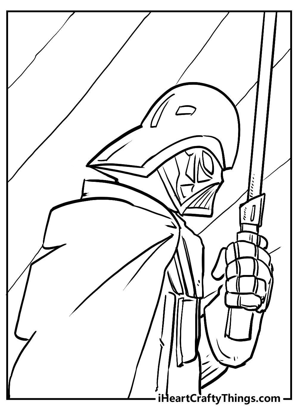 cartoon darth vader coloring pages