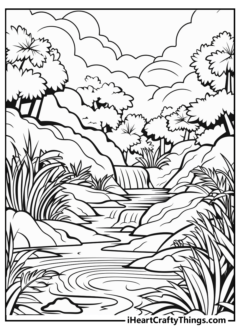 jungle coloring pages free download
