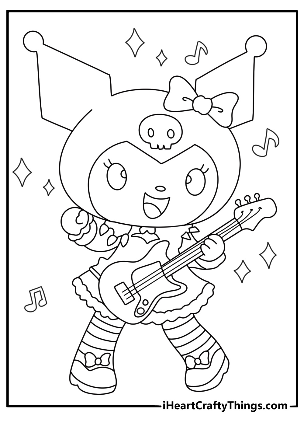30 Free Kuromi Coloring Pages (Easy Printable PDF Sheets)