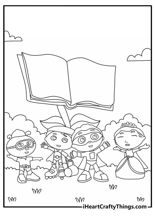 Printable Super Why sheet featuring Alpha Pig tracing letters on a sign
