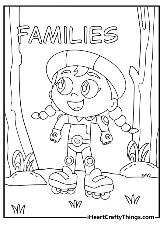Wonder Red follows word families along a forest path in this reading page