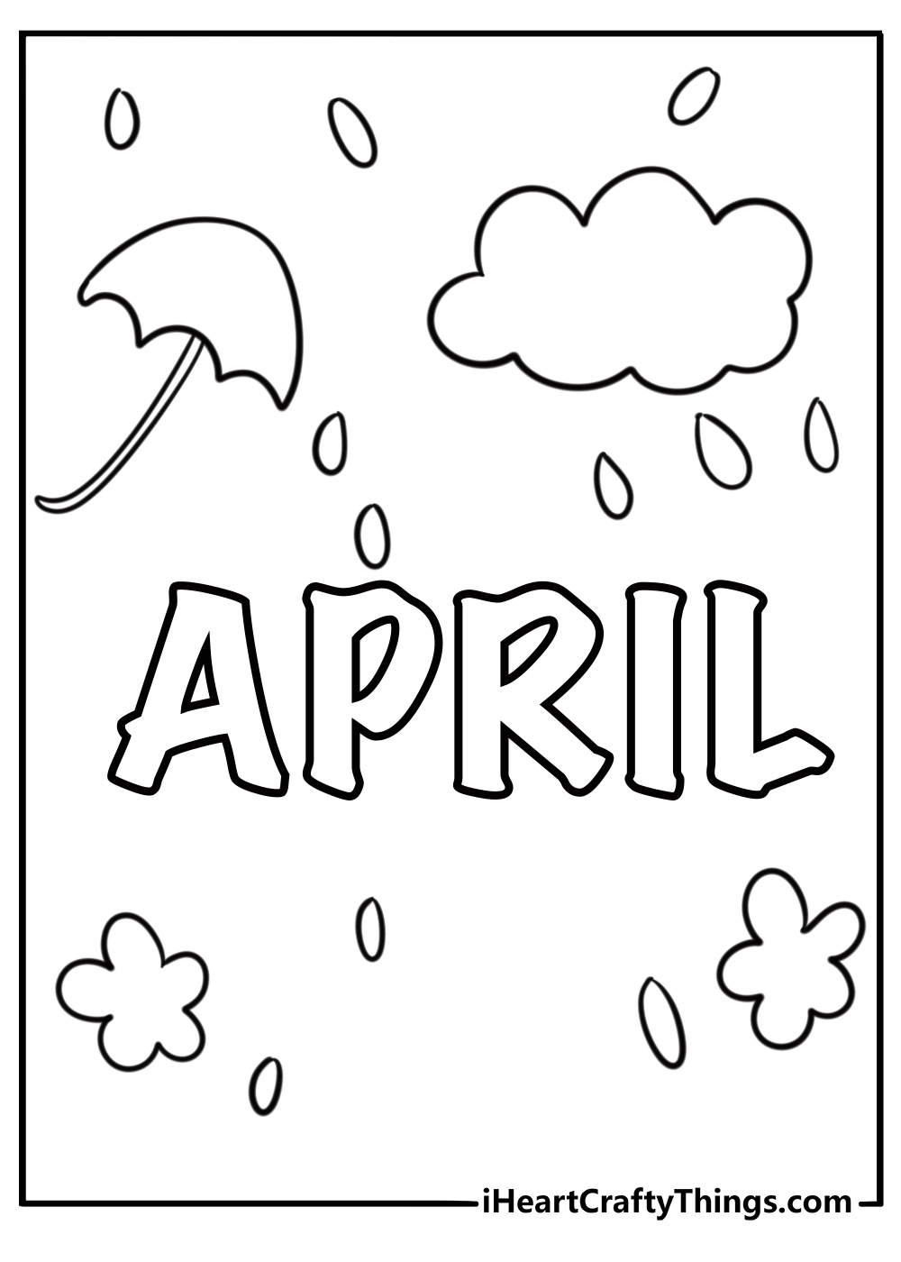 April coloring pages