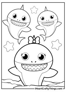 15 Baby Shark Coloring Pages (100% Free PDF Printables)