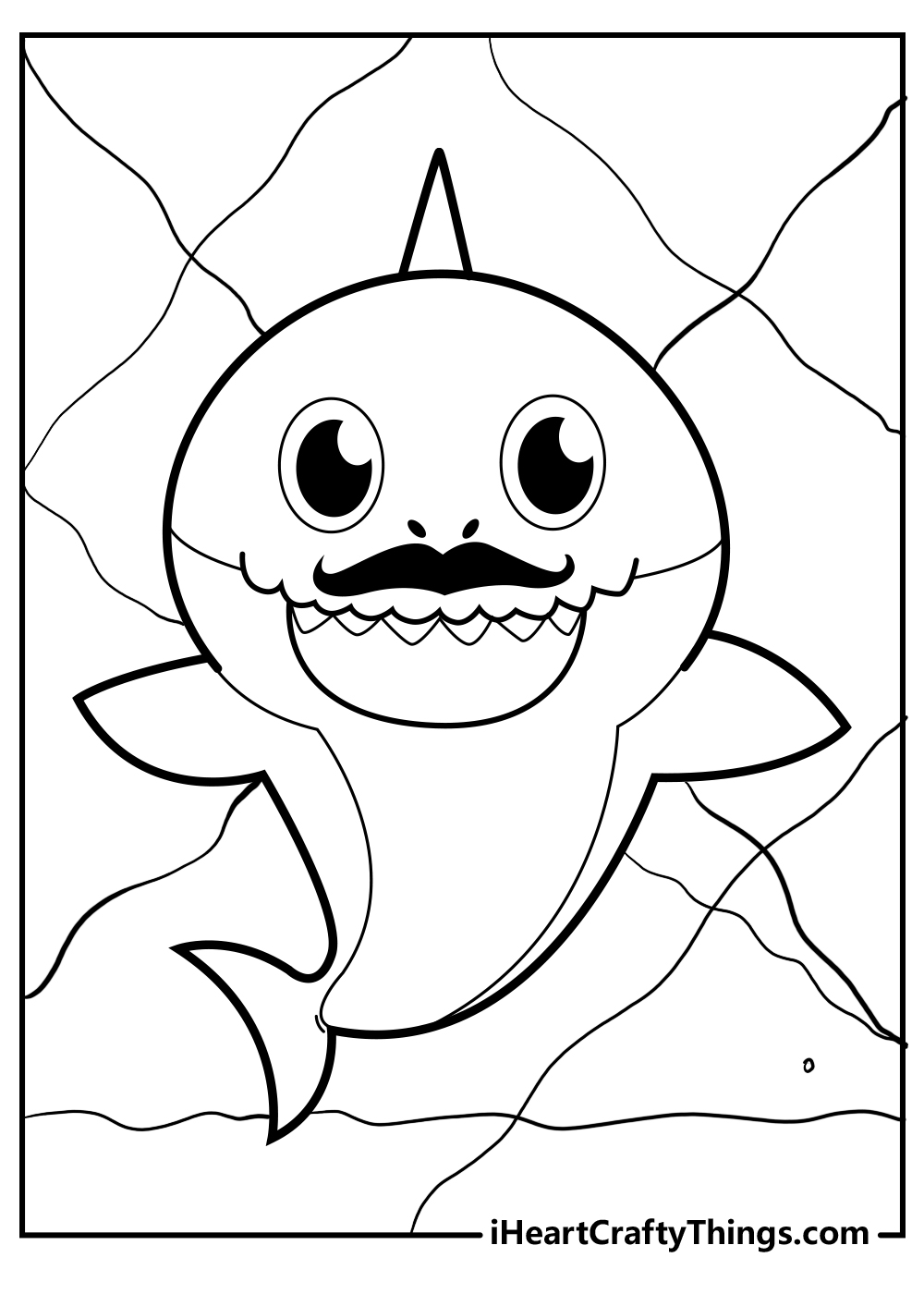 baby shark coloring pages for preschoolers