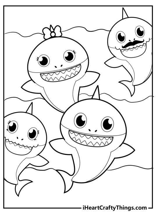 Printable Baby Shark Coloring Pages (Updated 2024)