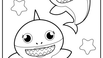 Baby shark coloring pages